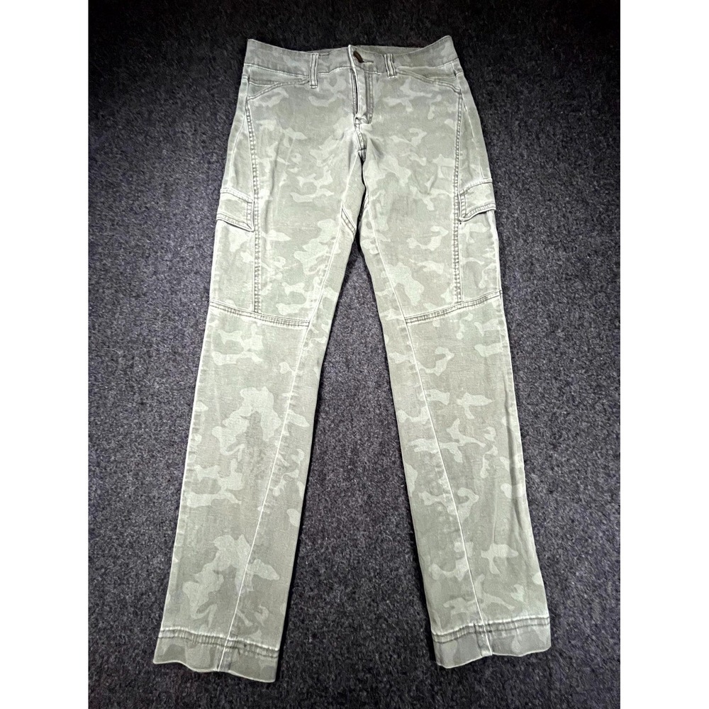 Supplies Cargo Pants Womens 2 Green Camouflage Straight Leg Utility Military